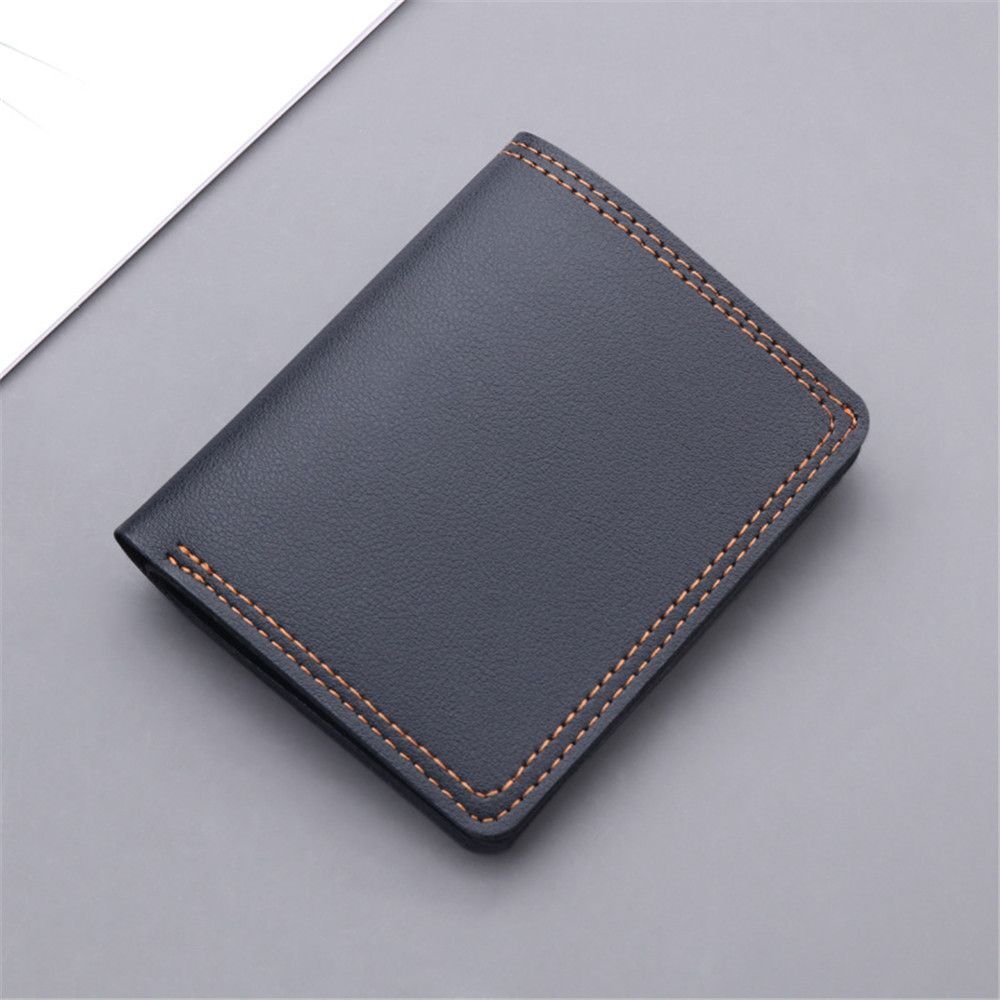 Card Holder Short Wallet Synthetic Leather Coin Purse Money Pouch Storage Bags