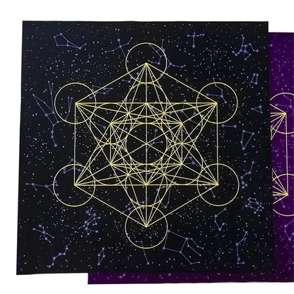 Buddha Energy Awakening Crystal Divination Wizard Tarot Metatrone's Tableclot
