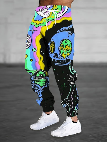 Autumn New Men's Casual Pants, Sweatpants 3D Digital Printing trend