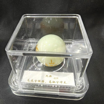 3cm Luminous Pearl Ornament Golden Dragon Pattern Glow Ball Desktop Decor