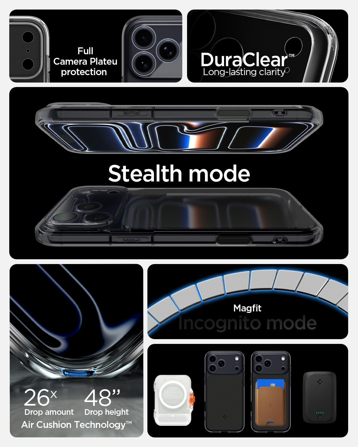 for Iphone 17 Pro Max Case, Ultra Hybrid T Magfit [Camera Control Button] [Compa