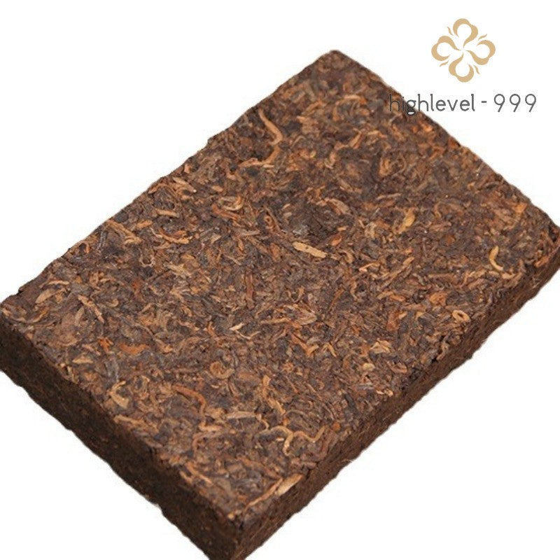 250g Ripe Pu'er Tea Brick Yunnan Mengku Ancient Tree Golden Bud Leaf Tea