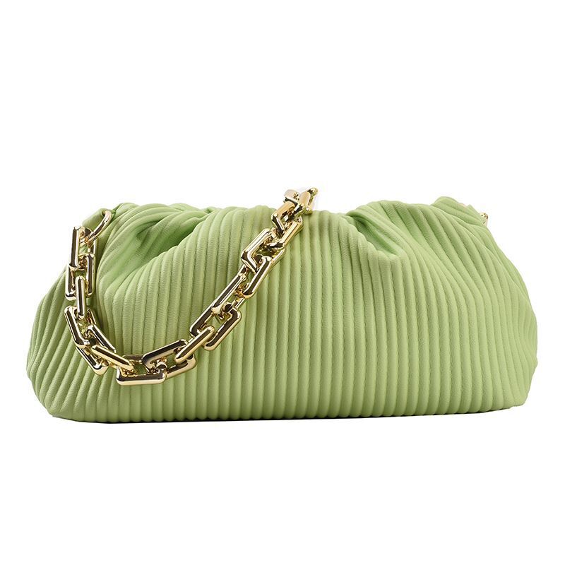 Pleated Underarm Shoulder Bag Gold Chain Cloud Bags Crossbody Hobos Clutch Purse