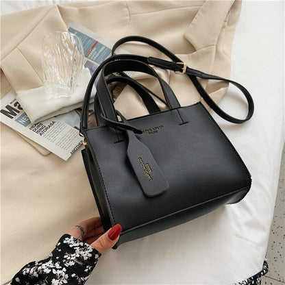 Soft Leather Crossbody Bag Women Solid Color Shoulder Purse Trendy Handbag Green