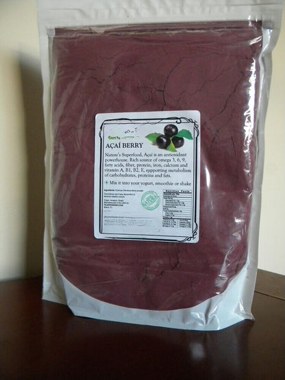 ACAI Assai freeze dried powder 4oz 8oz 16oz 1lb 32oz 2lb 4lb 10lb 55lb - PAJE