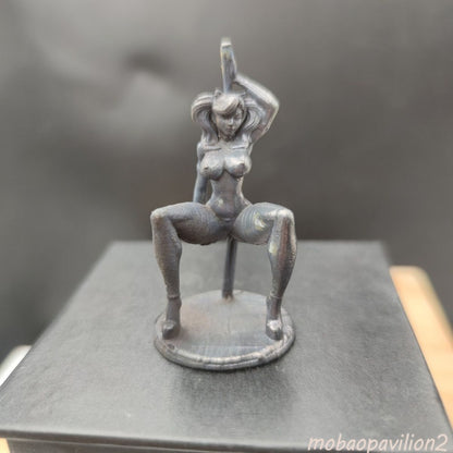 Chinese Exquisite Bronze Statue Hand-carved Girl Body Art Ornament Decor