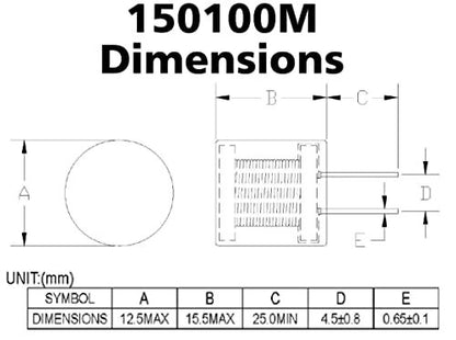 10 Pack 100 mH, 30 mA, 150 Ohms Encapsulated Radio Frequency Choke
