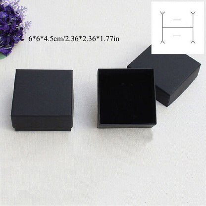 Fashion Ring Necklace Earring Bracelet Paper Bag Wedding Simple Jewelry Gift Box