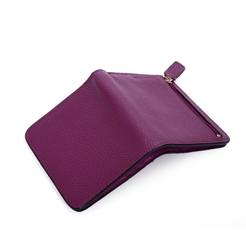 Fashion Leather Wallet Mini Purse Small Pouch Coin Pocket Zipper 10.5*9*1CM 1 PC