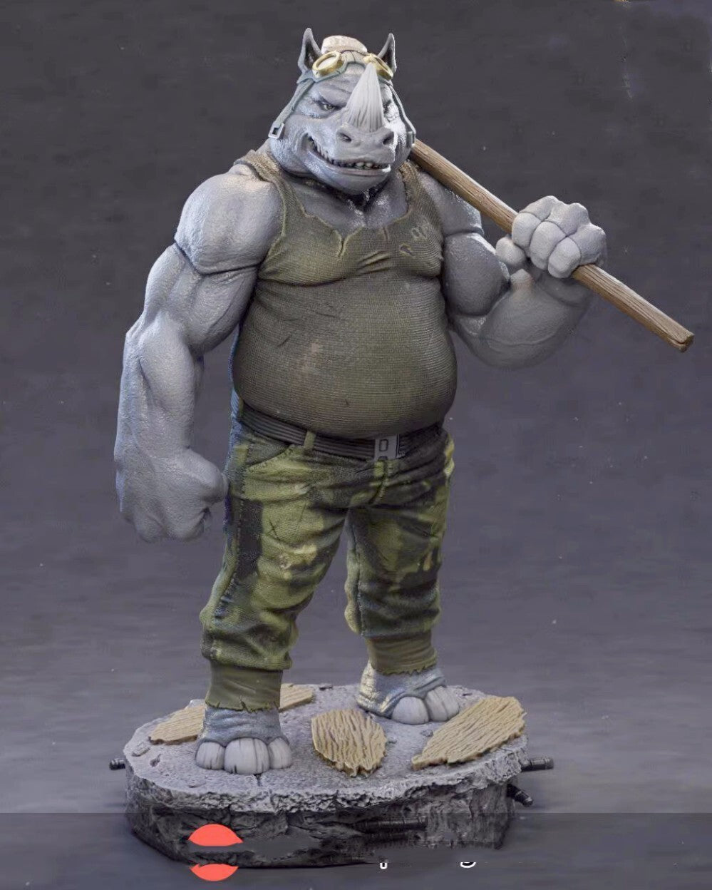 1/24 resin figure model Anime character Rhino Man Unassembled unpainted