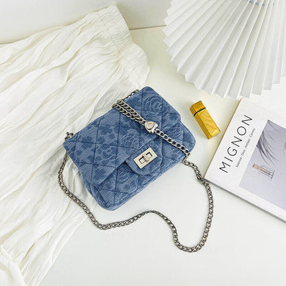 Women's Bags New Chain Bag Hundred Love Locking Shoulder Crossbody Bag