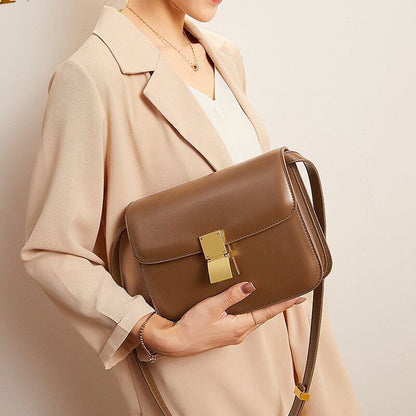 Women’s Genuine Shoulder Bag Small Square Bags Handbag Bags