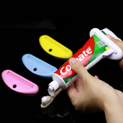 4× Plastic Tube Squeezer Toothpaste Dispenser Holder Rolling Bathroom Extract