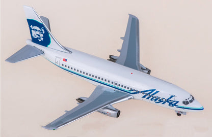 1:400 NGmodels Alaska Airlines B737-200 N747AS Passenger Diecast Plane Model