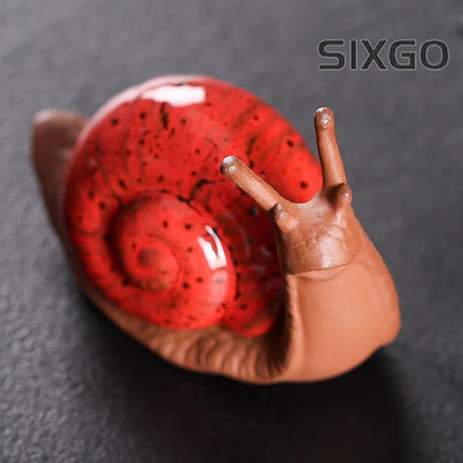 1pcs Tea Pet Snail Creative Ornament Flower Pot Landscape Decoration Crafts