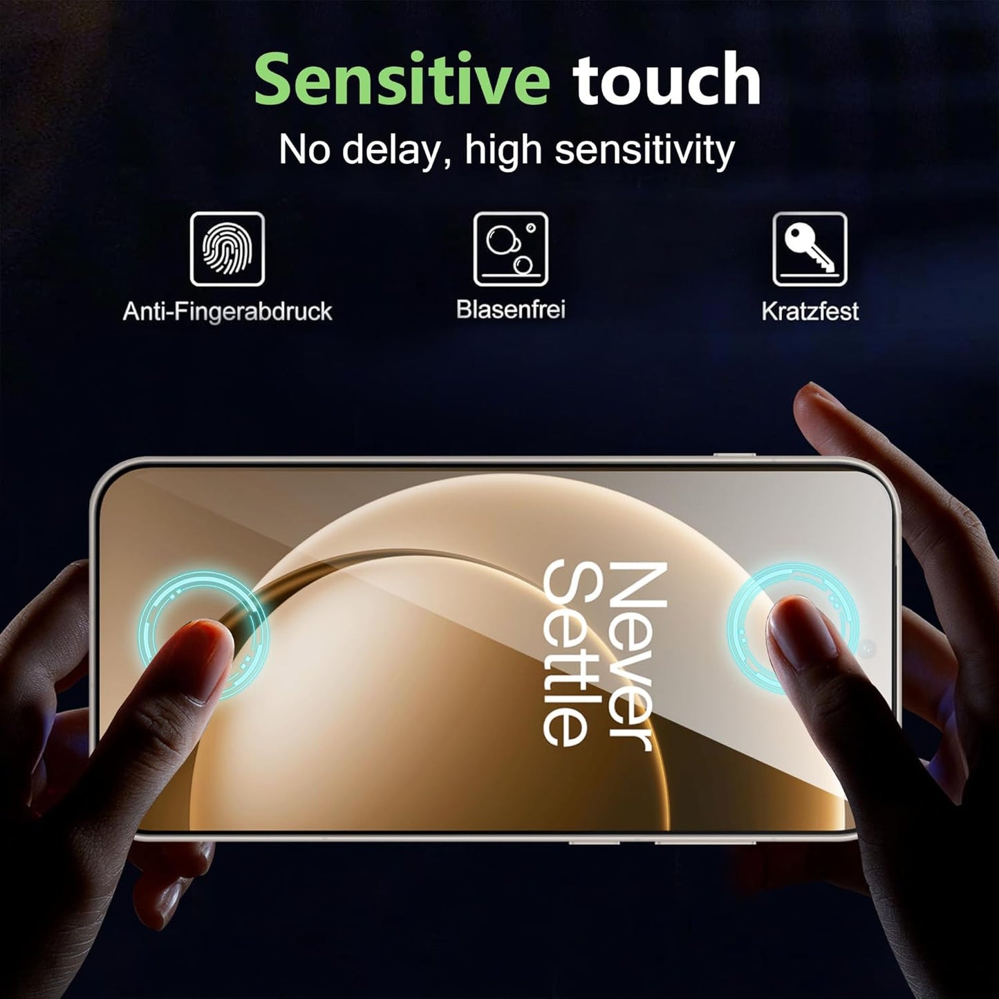 For Oneplus 15 Screen Protector with Camera Lens Protector, 9H Hardness Anti-Scr