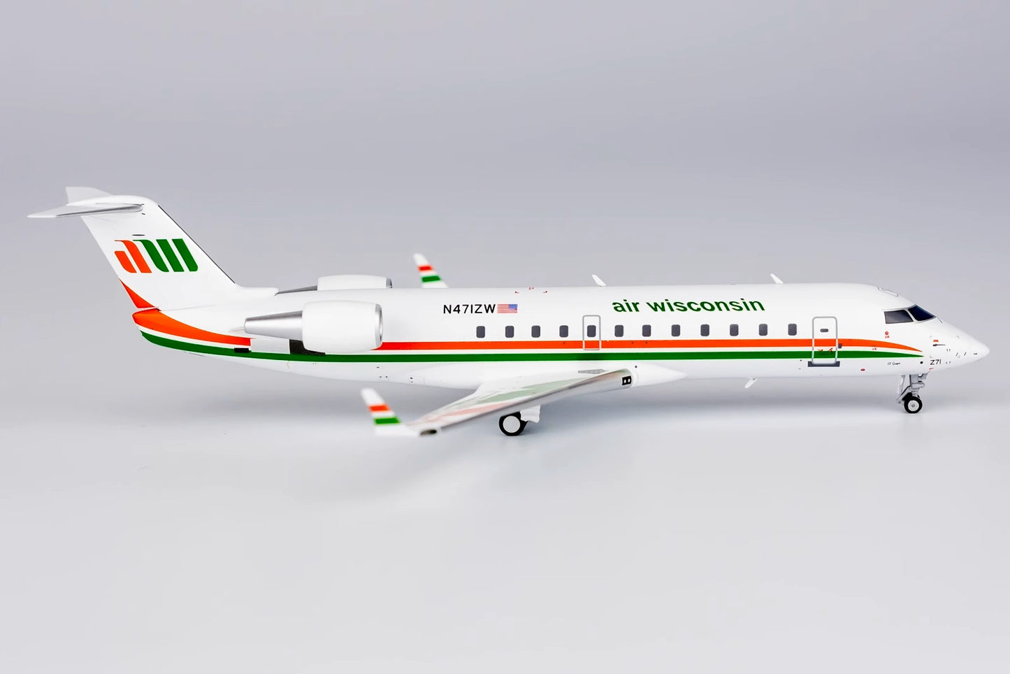 1:200 NG Model Air Wisconsin Bombardier CRJ200LR Passenger Plane Diecast Model