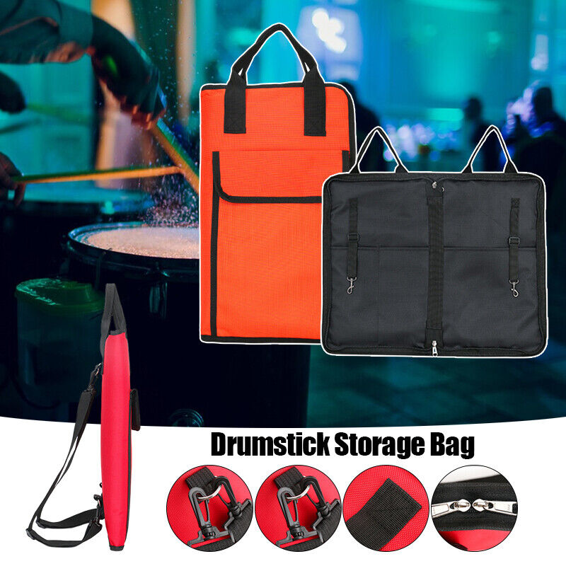 Portable Drum Stick Pouch Bag Drumstick Storage Case Percussion Instrument Parts