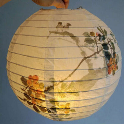 Unique Flower Paper Lanterns Chinese Japanese Festival Retro Balls Party