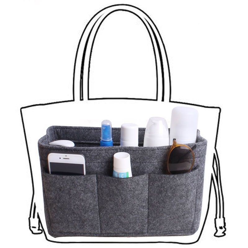 Makeup Organizer Insert Bag Handbag Travel Inner Purse Portable Bag Cosmetic Bag