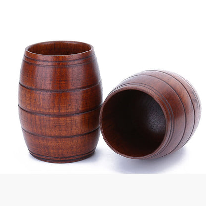 Wooden Handmade Cup Tea set Beer Coffee Juice Tea Cup Natural Wood Drinkware