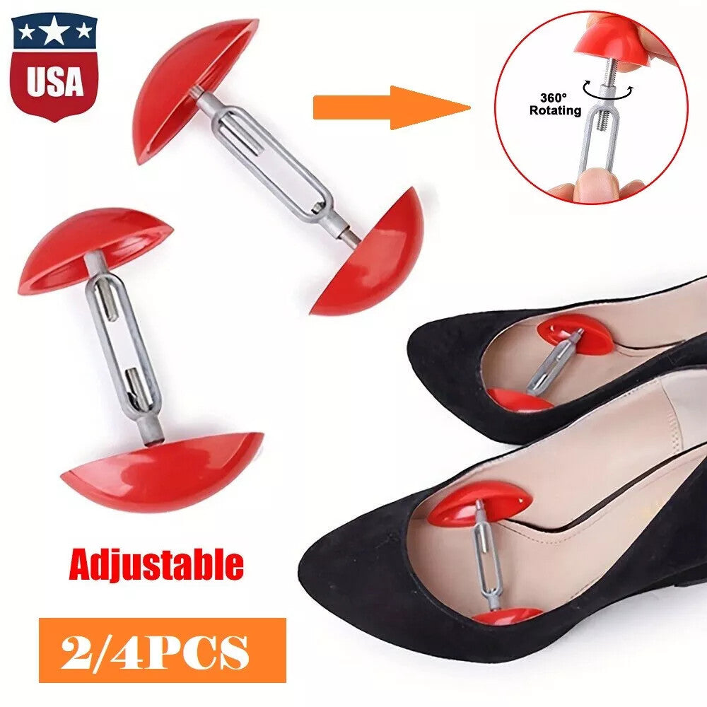 4× Adjustable Shoe Stretcher Tree Boot Size Shaper Expander Widener Men Women US