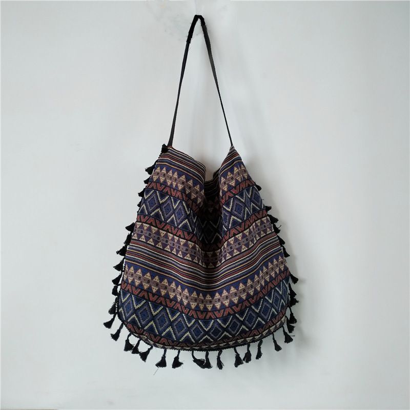 Vintage Shoulder Bag Tassel Boho Gypsy Fringed Handbags Open Bags 43*2*40 Cm 1PC