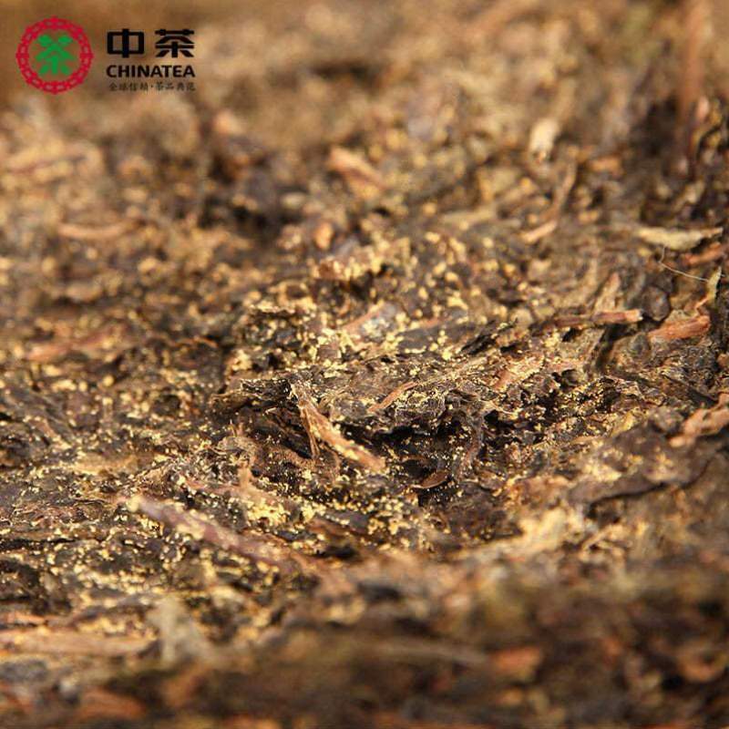 Hunan Anhua Golden Flower Dark Brick Tea Fu Zhuan Dark Tea Fu Brick Tea 760g