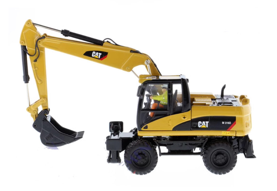 1:50 DM M316D Wheel Excavator Construction Machine Equipment Diecast Model