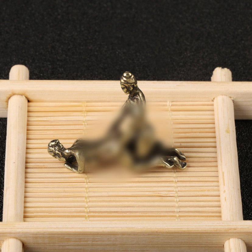 5pc Solid Brass Men Women Sexy Small Statue Decoration Bronze Gift Collection