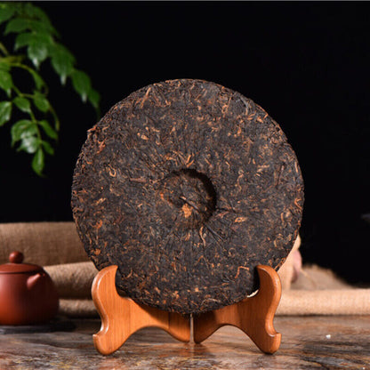 Yunnan Cooked Pu'er Tea Weight Loss Healthy Drink Memorial Pu'er Black Tea 357g