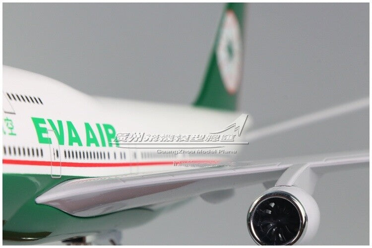 47CM 1:150 EVA AIR BOEING 747-400 B-16403 Passenger Airplane Resin Plane Model