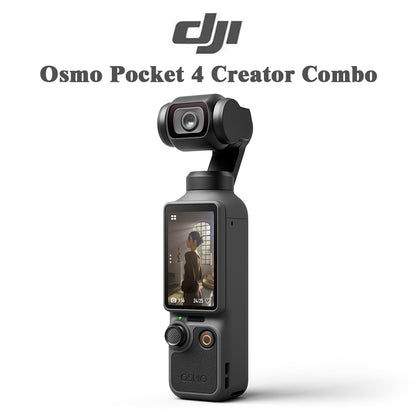 DJI Osmo Pocket 4 Creator Combo 4K Gimbal Camera Vlog Wide-Angle Lens Mic New