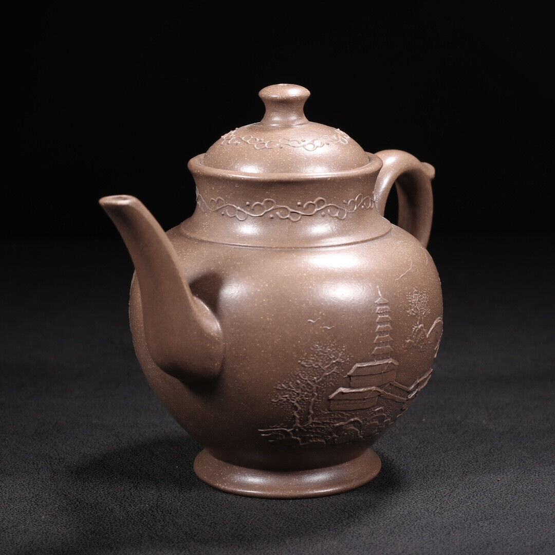 Chinese Yixing Zisha Clay Handmade Exquisite Teapot （秋水 底款：福记）