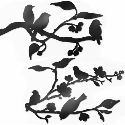 Metal Birds Wall Decor Art Birds on A Wire Metal Bird Wall Artwork Wall Stickers