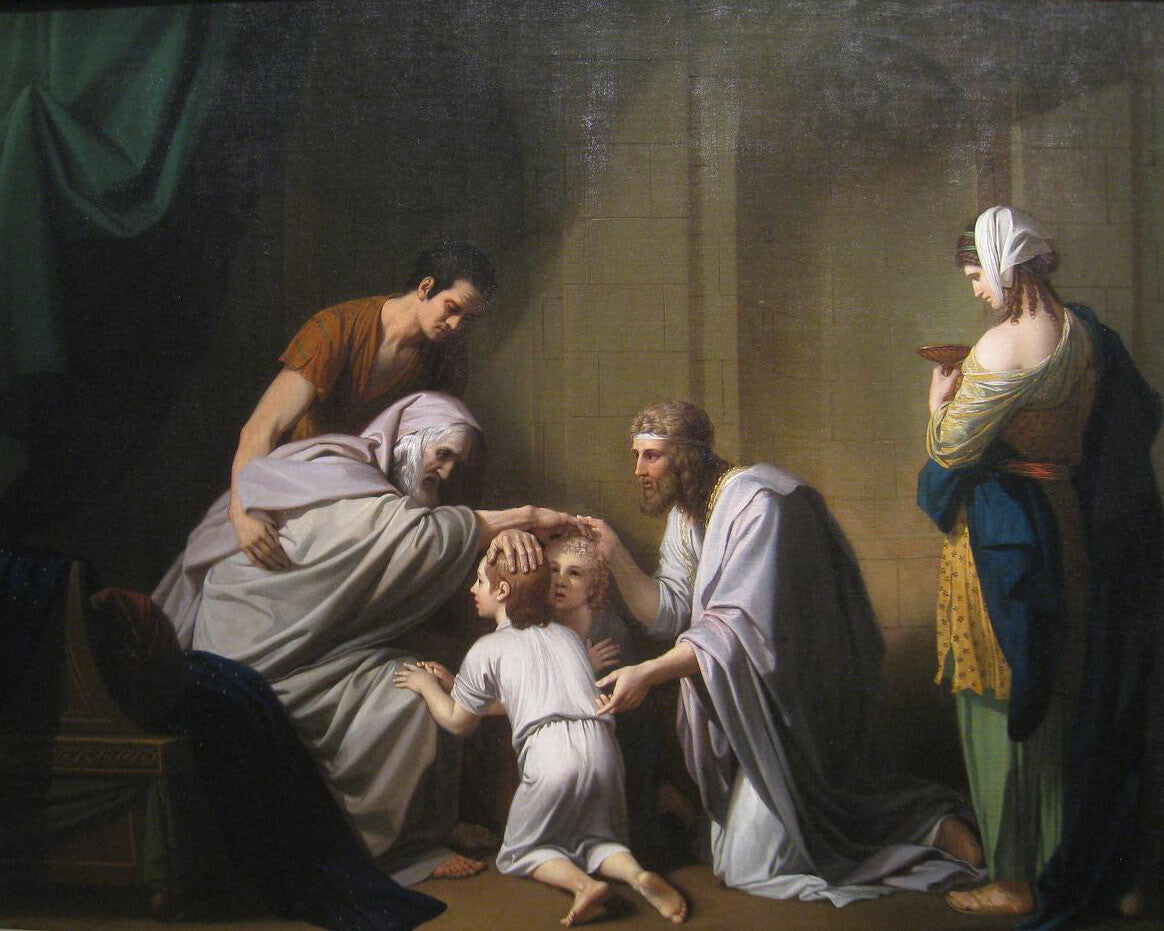 high quality oil painting handpainted on canvas" blessing ephraim"