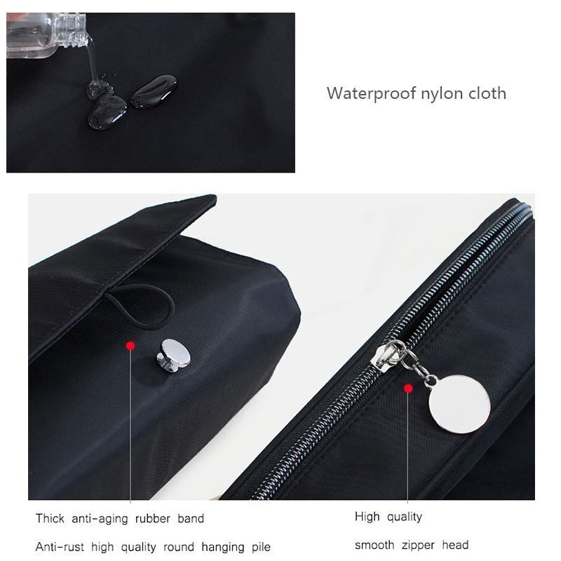 Makeup Bag Cosmetic Brush Travel Organizer Tools Rolling Bag Waterproof Nylon
