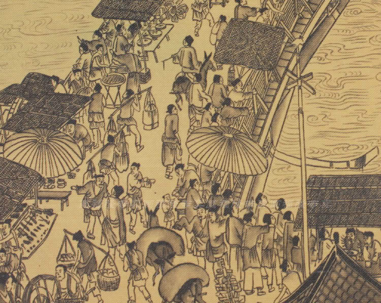 400x35cm Along the River During the Qingming Festival Qīngmíng Shànghé Tú copy