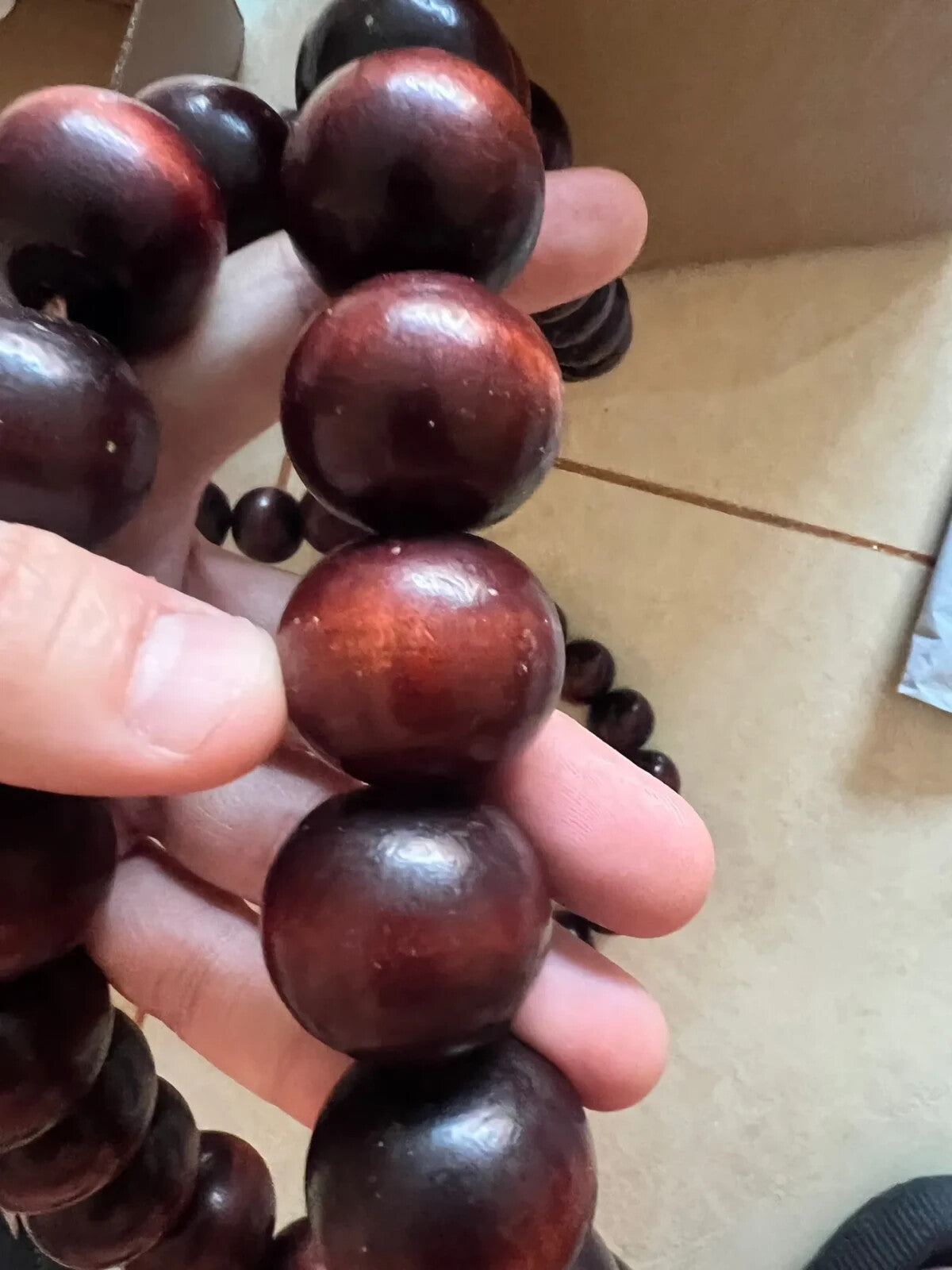 30mm*21 pcs Beads Shaolin Temple Monk Men Necklace Buddha Meditation Wood Beads