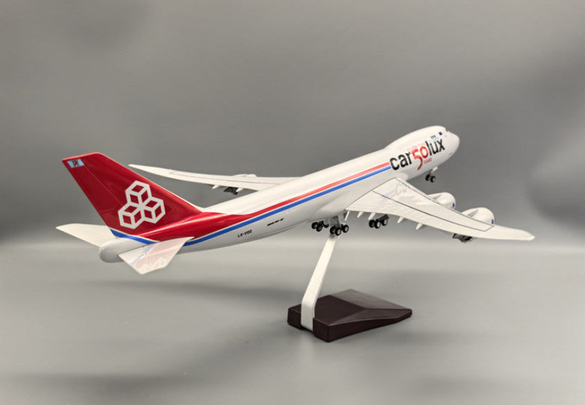 47CM 1:160 Cargolux BOEING 747-8F Airplane Landing Gears Resin Aircraft Model