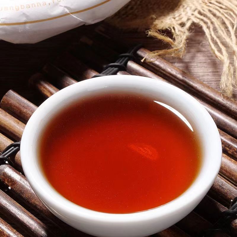 357g Dayi Puerh Cooked Tea Cake Yunnan Pu-erh Ripe Tea Chinese Organic Pu'er Tea
