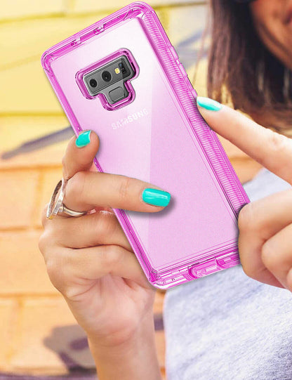 Luxury Clear Case Kickstand Clip Stand Holster Cover For Samsung Galaxy Note 9