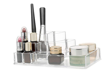 Clear Acrylic Makeup Organizer with 3 Large Drawers - Chest Case Storage Holder