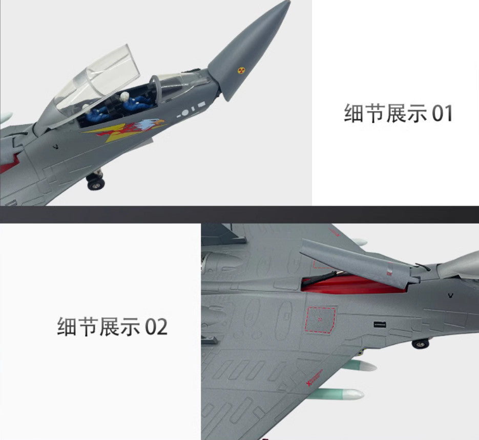 1:48 46CM China J-16 Fighter Jet Airplane Diecast Military Plane Aircraft Model