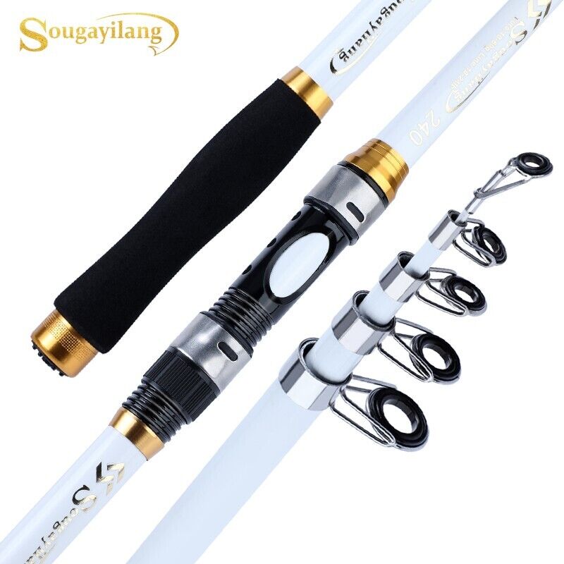 NEW CARBON FIBER TELESCOPIC FRESHWATER FISHING ROD HIGH QUALITY RINGS SIZES