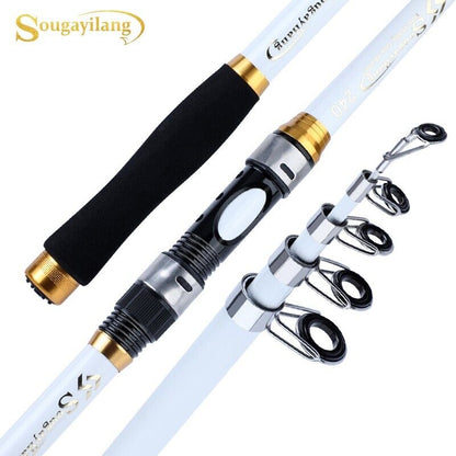 NEW CARBON FIBER TELESCOPIC FRESHWATER FISHING ROD HIGH QUALITY RINGS SIZES