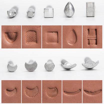 20pcs Embossing Printing Sculpting Art Texture Butterfly Flower DIY Pottery Tool