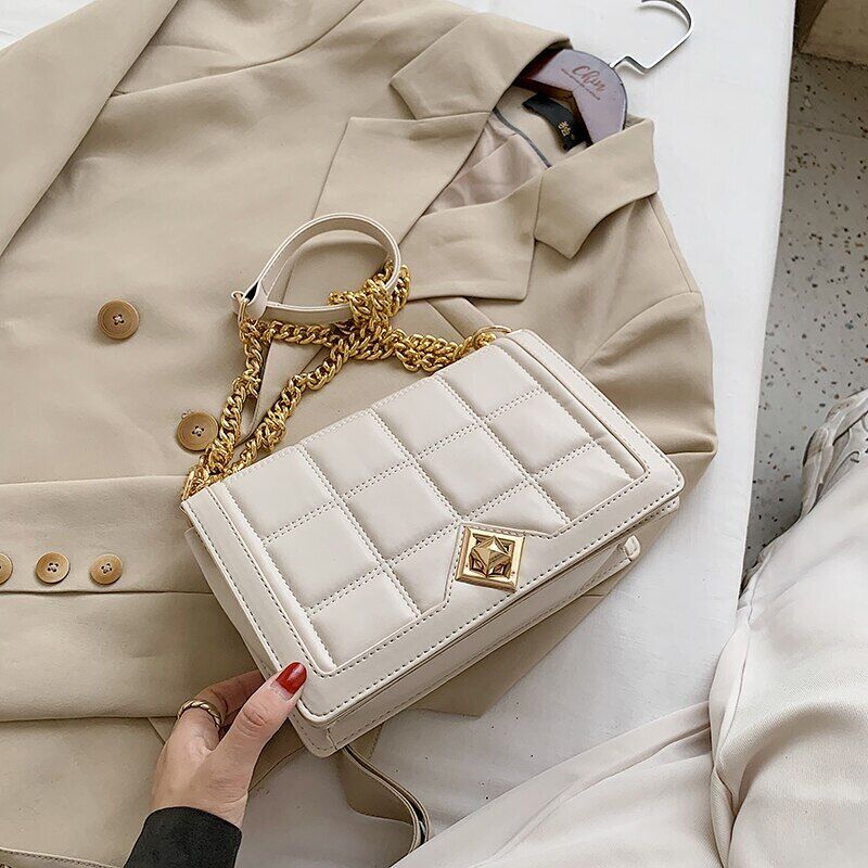 Bag PU Leather Women's Handbag Travel Chain Shoulder Messenger Bag