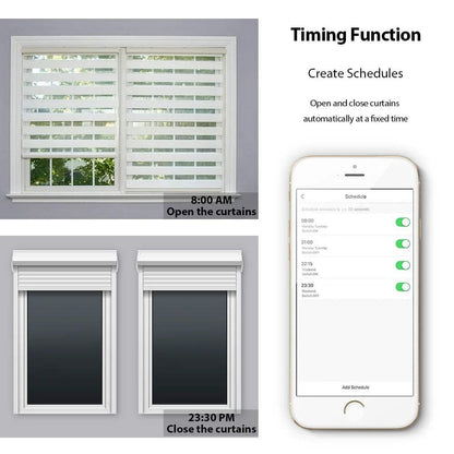 WiFi Double Curtain Switch EU Smart Blind Control