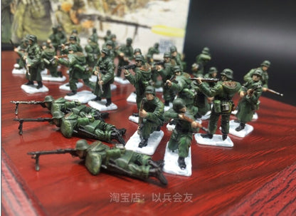1/72 36Pcs World War II German winter infantry soldier model Stalingrad